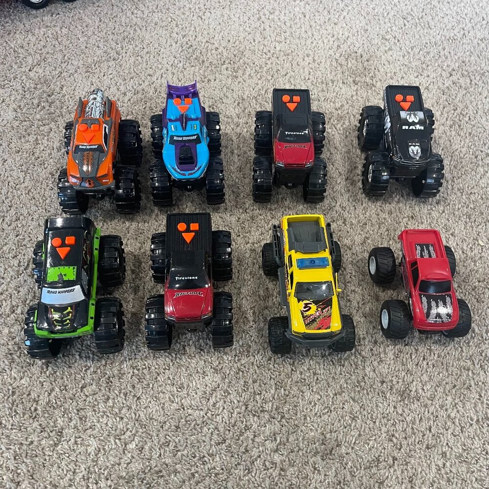 Toy State Big Foot 4x4 Monster Trucks Dickie Off Road DecoSet Crusher